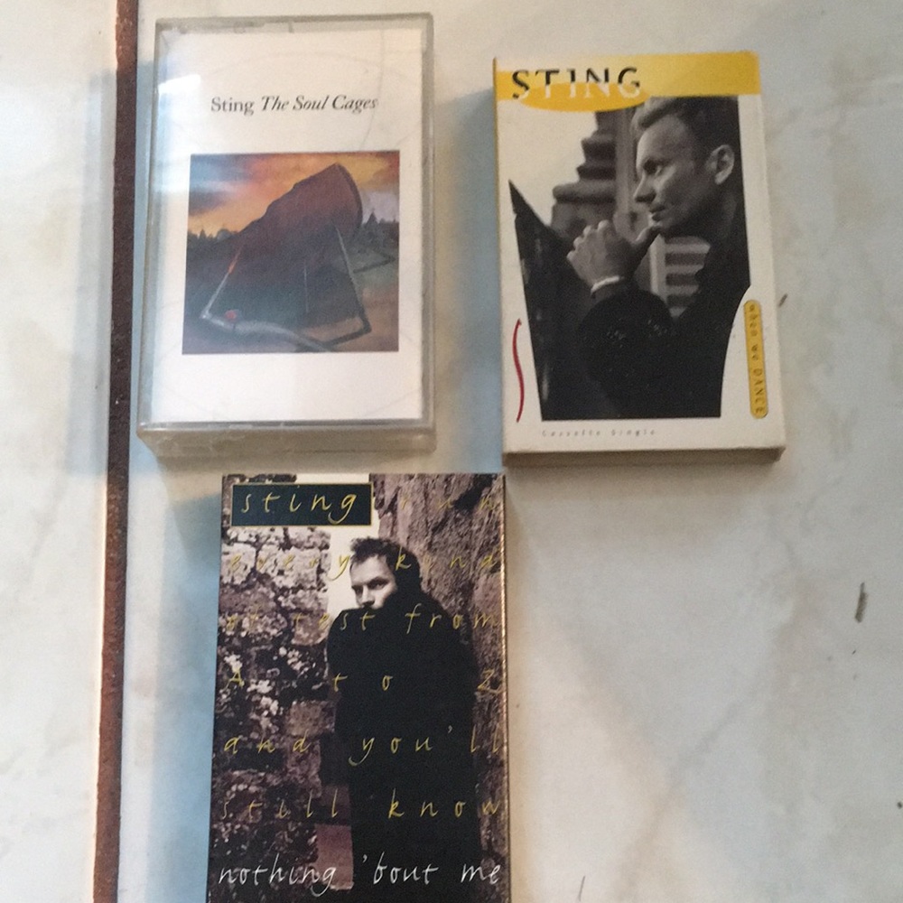 Three Cassettes by Sting